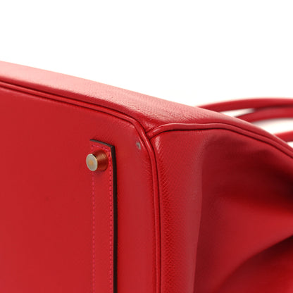Hermes Epsom Birkin 35 Rouge Casaque 12 of 15