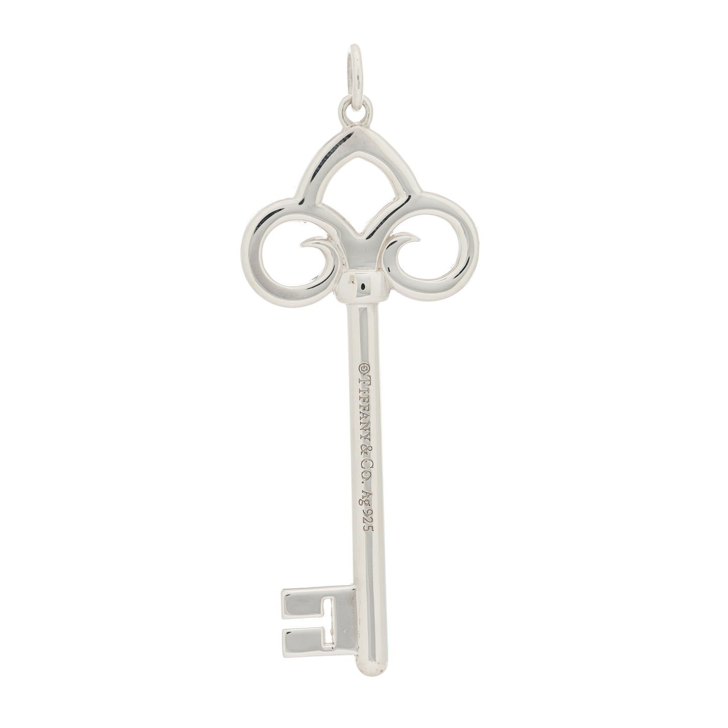 Sterling Silver Fleur De Lis Key Pendant