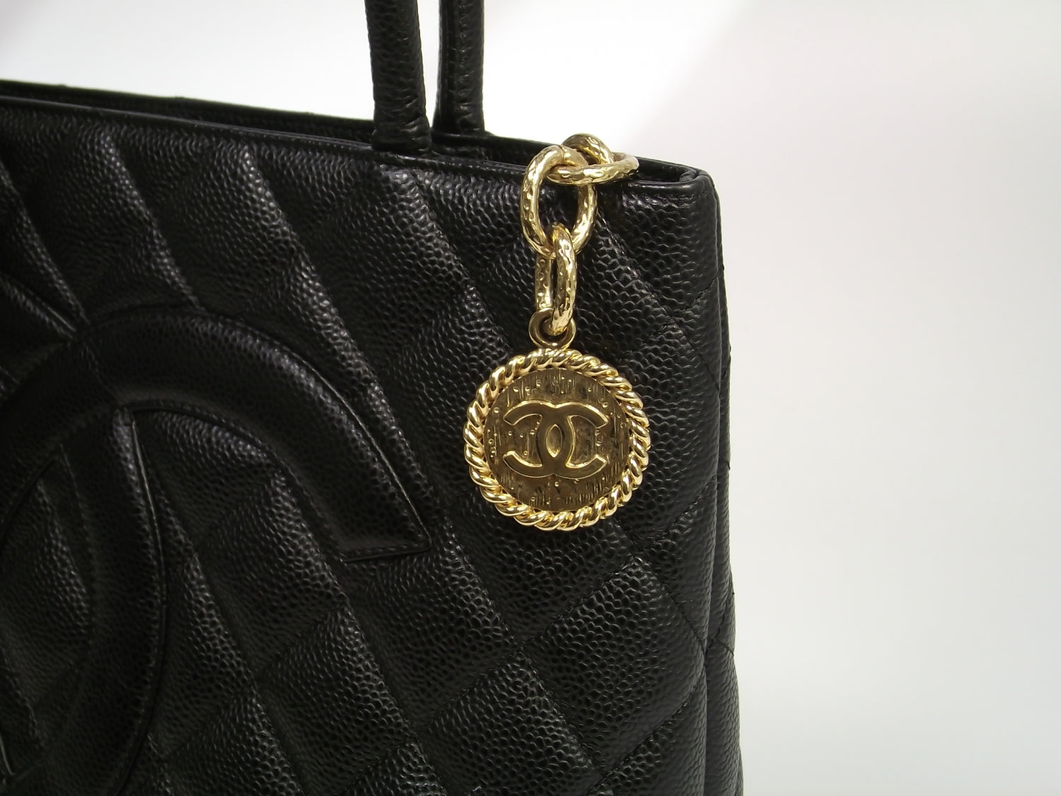 Chanel Caviar Quilted Medallion Tote Black 10 of 10