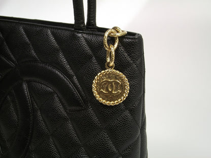 Chanel Caviar Quilted Medallion Tote Black 10 of 10