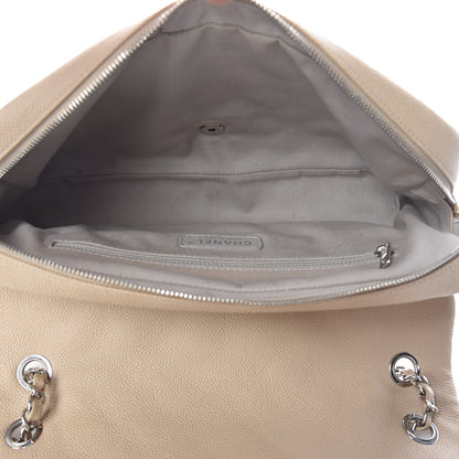 Chanel Caviar Quilted Jumbo Easy Flap Beige 5 of 16