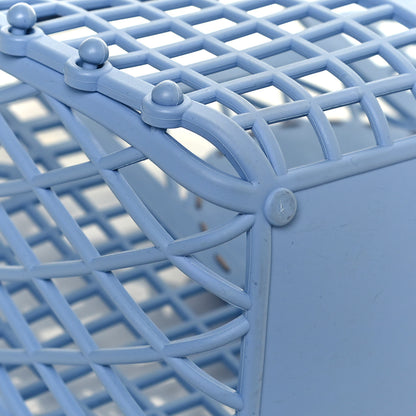 Fendi Recycled Plastic Vitello Liberty Matte Small Fendi Basket Light Blue 12 of 16