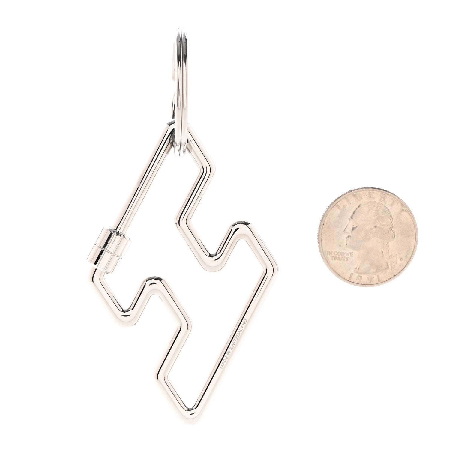 Hermes Stainless Steel H Too Speedy Key Ring 2 of 4