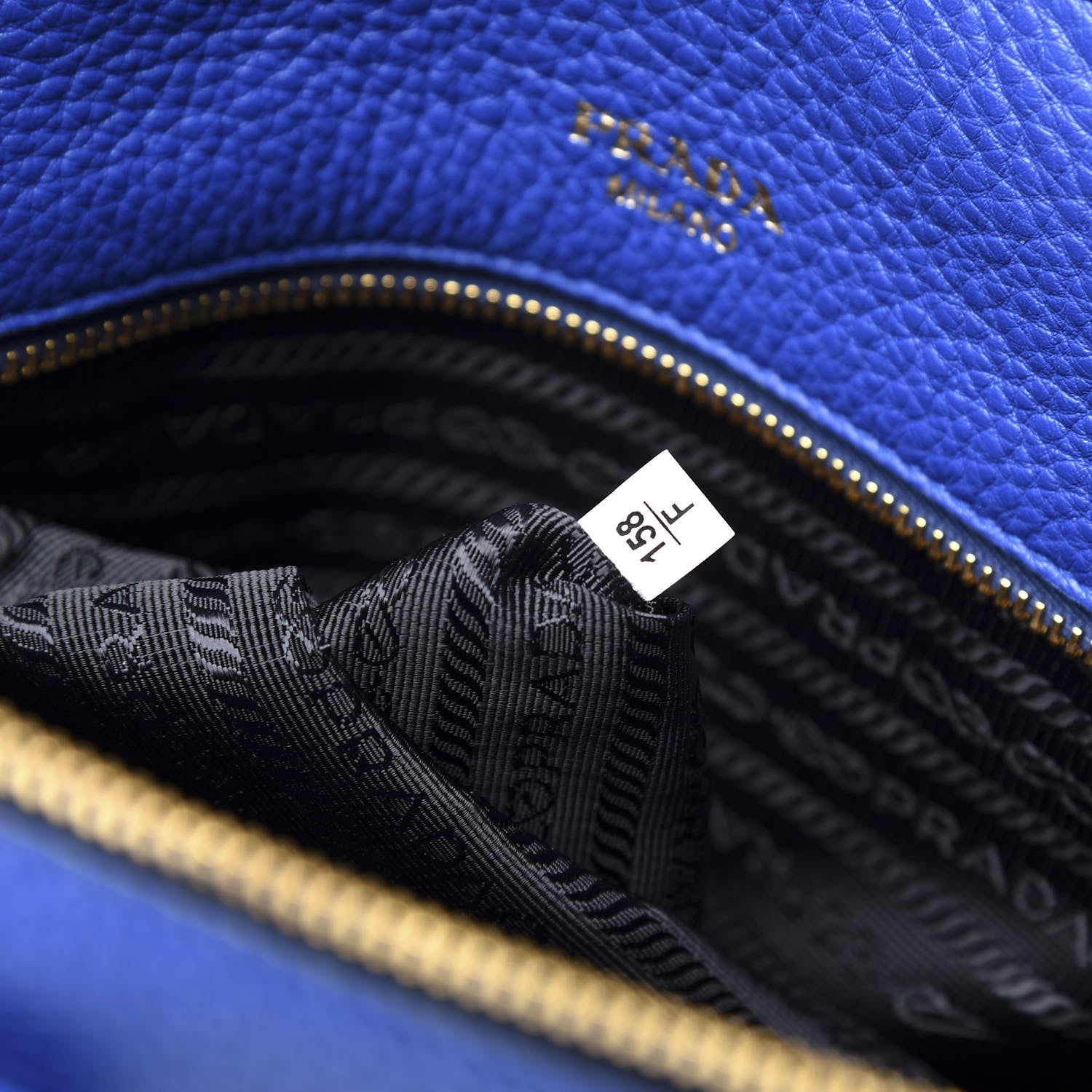 Prada Vitello Phenix Tote Royal 8 of 9