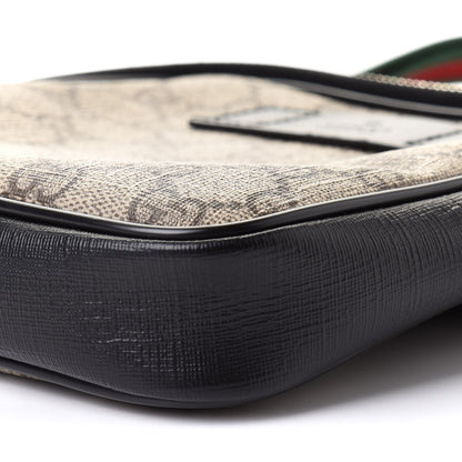 Gucci GG Supreme Monogram Web Belt Bag Black 9 of 9