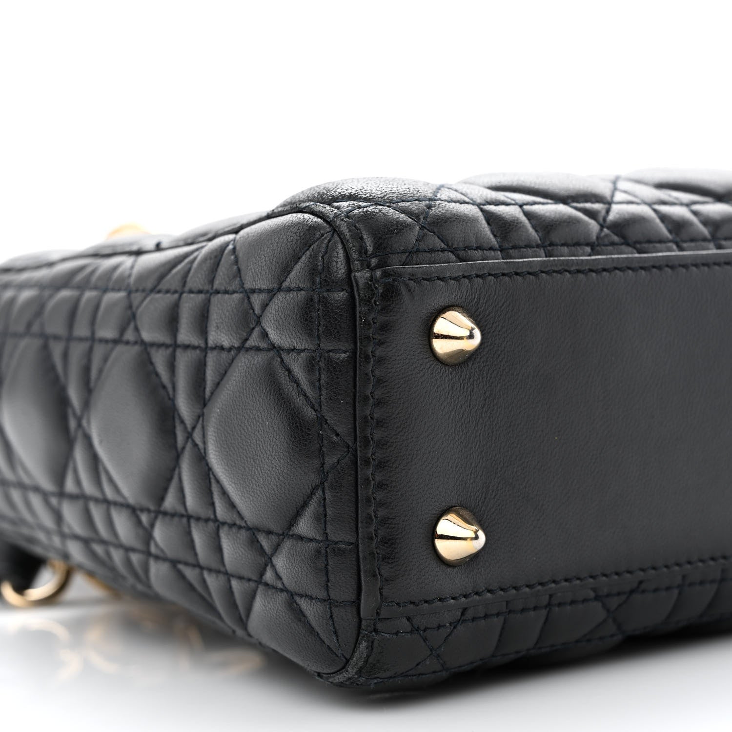 Christian Dior Lambskin Cannage Small Lucky Badges My Lady Dior Black 10 of 14