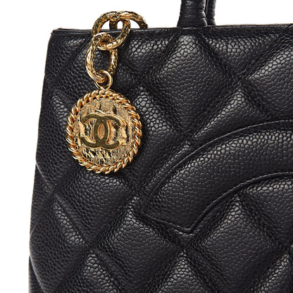Chanel Caviar Quilted Medallion Tote Black 18 of 18