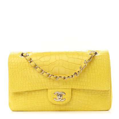 Chanel Alligator Medium Double Flap Yellow 1 of 11