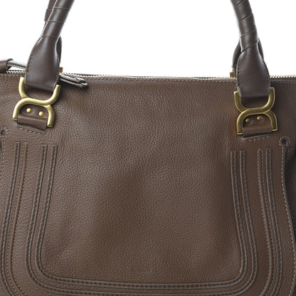 Chloe Calfskin Large Marcie Satchel Oak 8 of 8