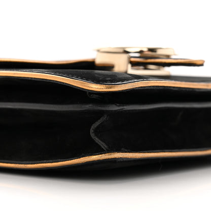 Gucci Nubuck 1973 Flap Bag Black 9 of 15