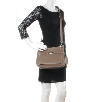 Hermes Taurillon Clemence Jypsiere 28 Etoupe 2 of 9
