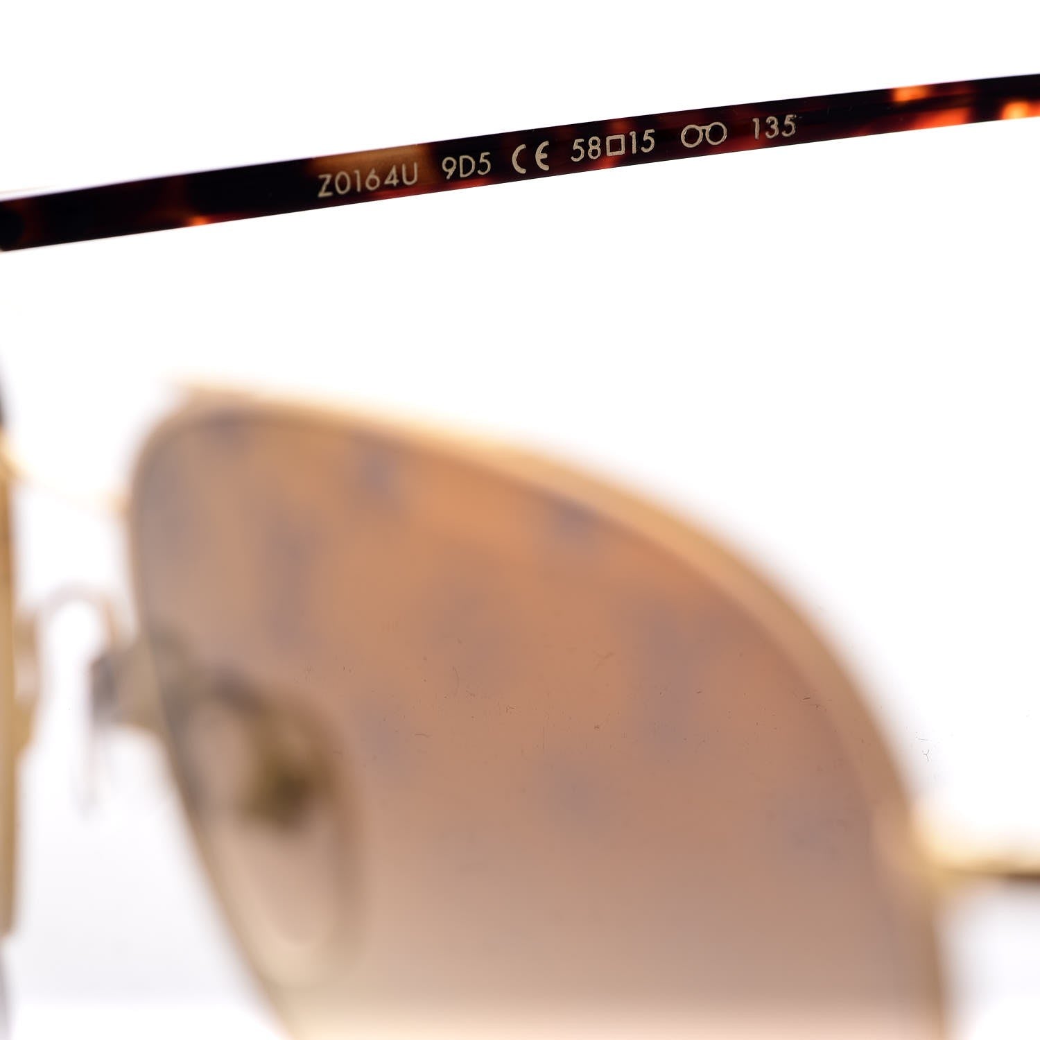 Louis Vuitton Conspiration Pilote Sunglasses Z0164U Gold 6 of 7