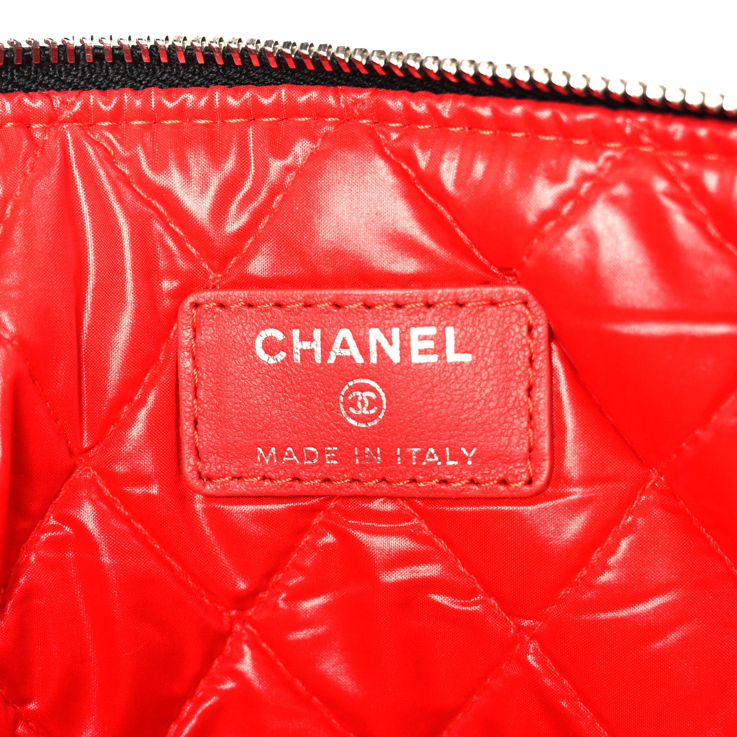 Chanel Lambskin Quilted Large Data Center Cosmetic Case Black 6 of 8
