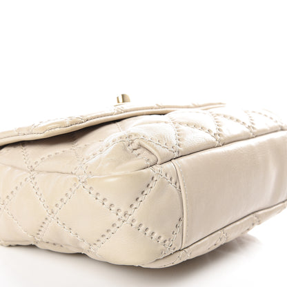 Chanel Calfskin Quilted Retro Chain Flap Beige 5 of 10