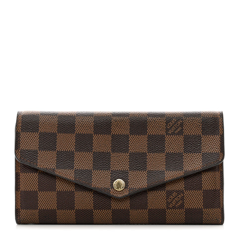 Damier Ebene Sarah Wallet NM Rose Ballerine