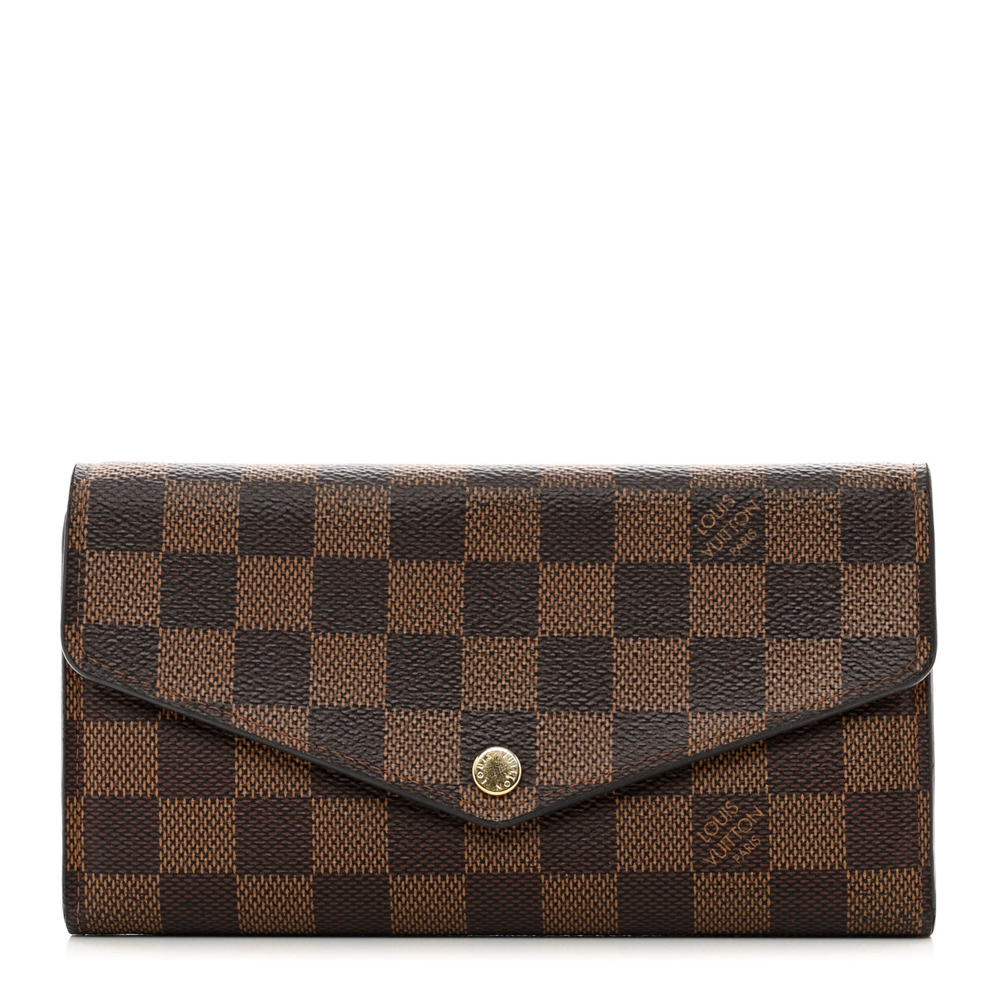 Damier Ebene Sarah Wallet NM Rose Ballerine