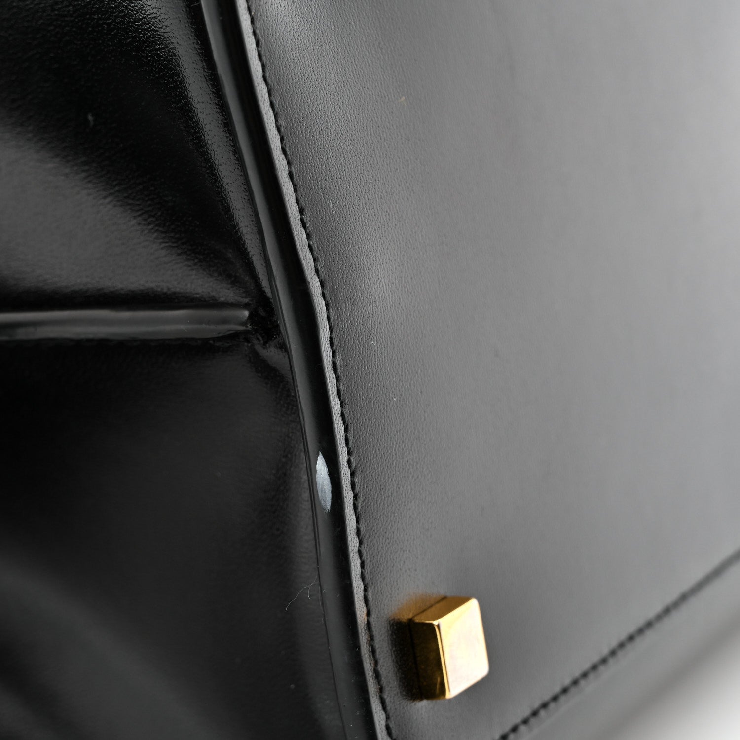 Saint Laurent Shiny Calfskin Medium Uptown Tote Black 11 of 14