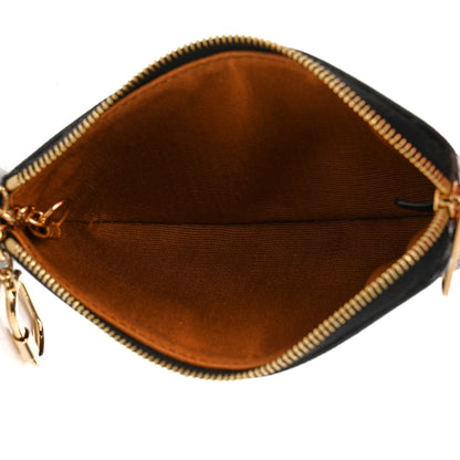 Celine Triomphe Canvas Zipped Coin Purse Black 5 of 6