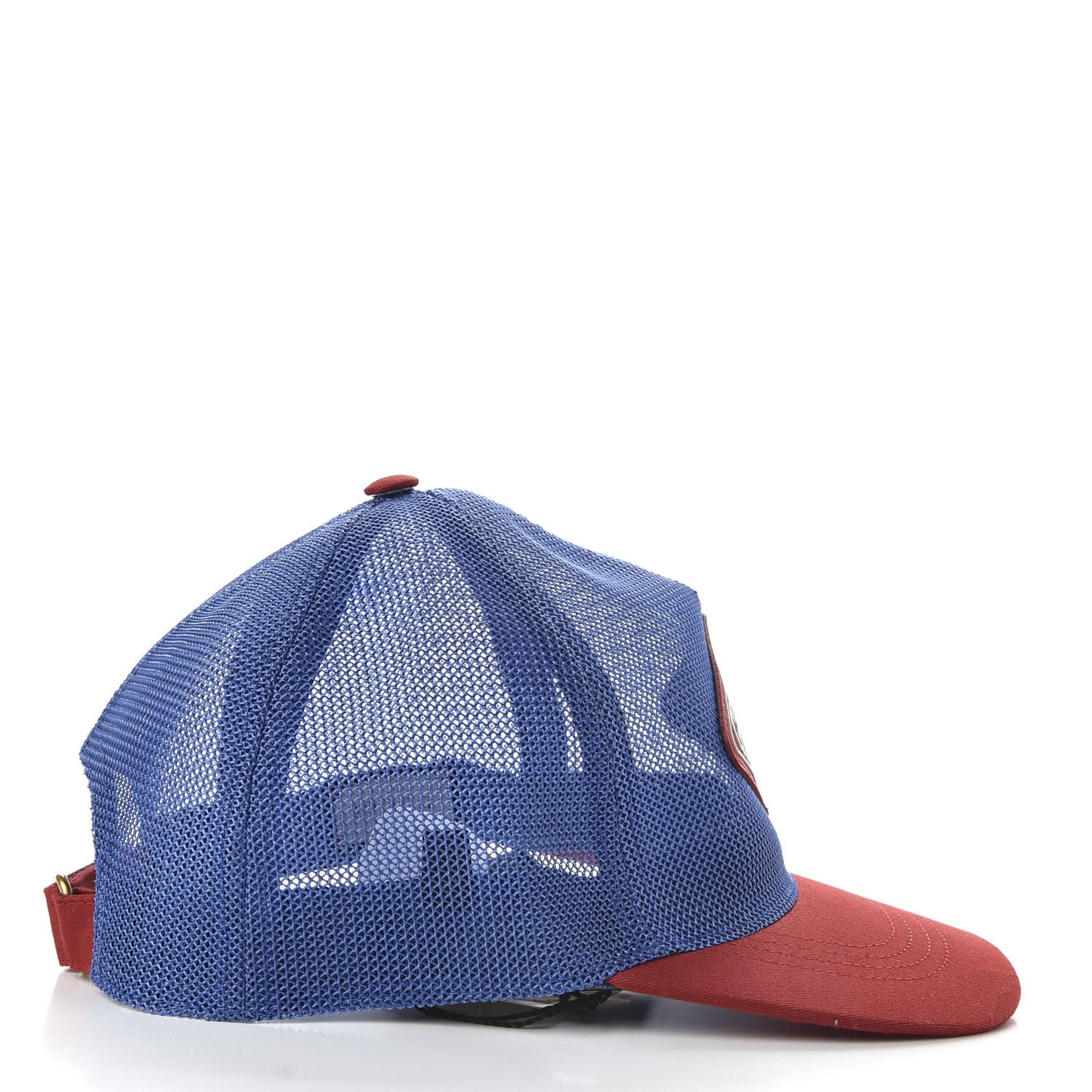Mesh Game Logo Baseball Hat M Blue Red
