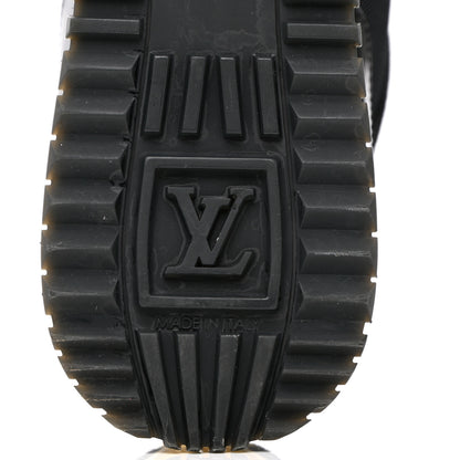 Louis Vuitton Suede Monogram Run Away Sneakers 38.5 Black 8 of 13