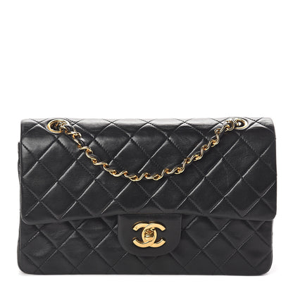Chanel Lambskin Quilted Small Double Flap Black 1 of 9