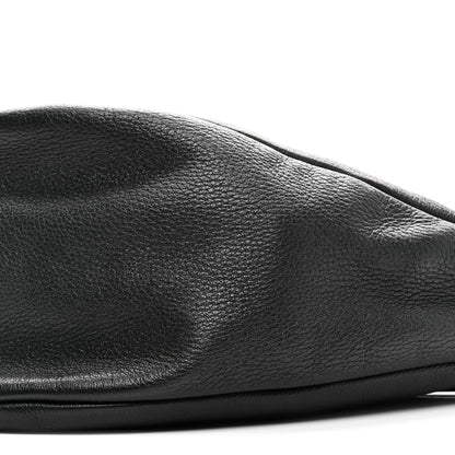 The Row Grained Calfskin Large Slouchy Banana Bag Black 9 of 9