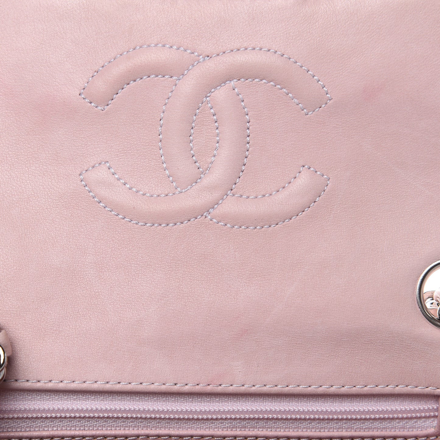 Tweed Square Mini Flap Pink