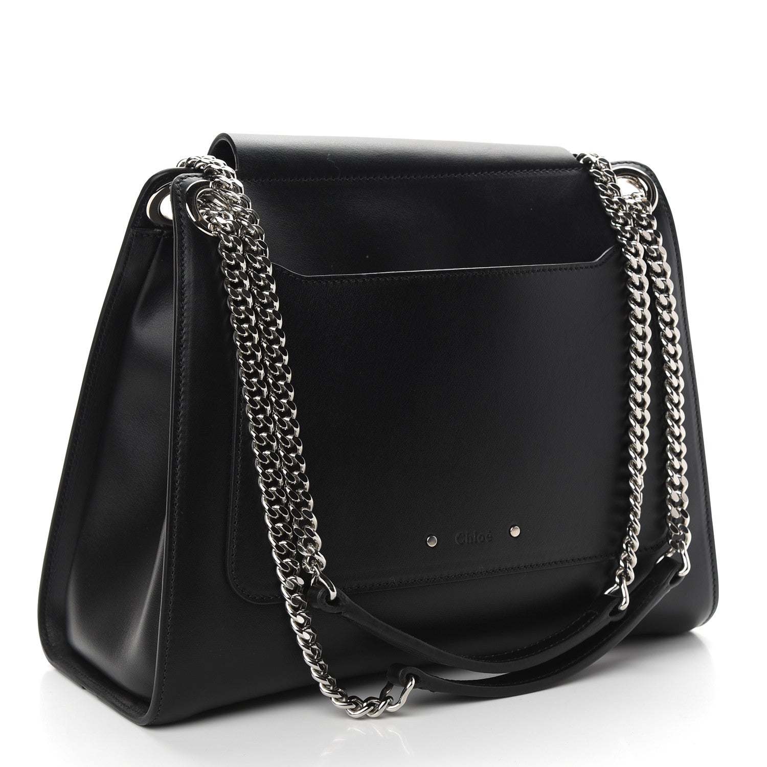Chloe Shiny Calfskin Medium Annie Shoulder Bag Black 3 of 11