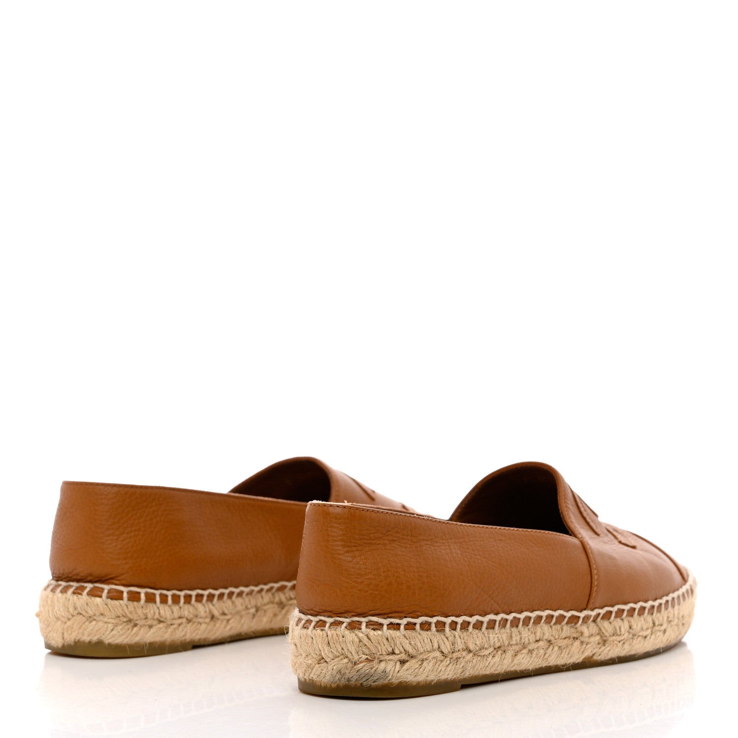 Chanel Lambskin CC Espadrilles 38 Light Brown 4 of 12
