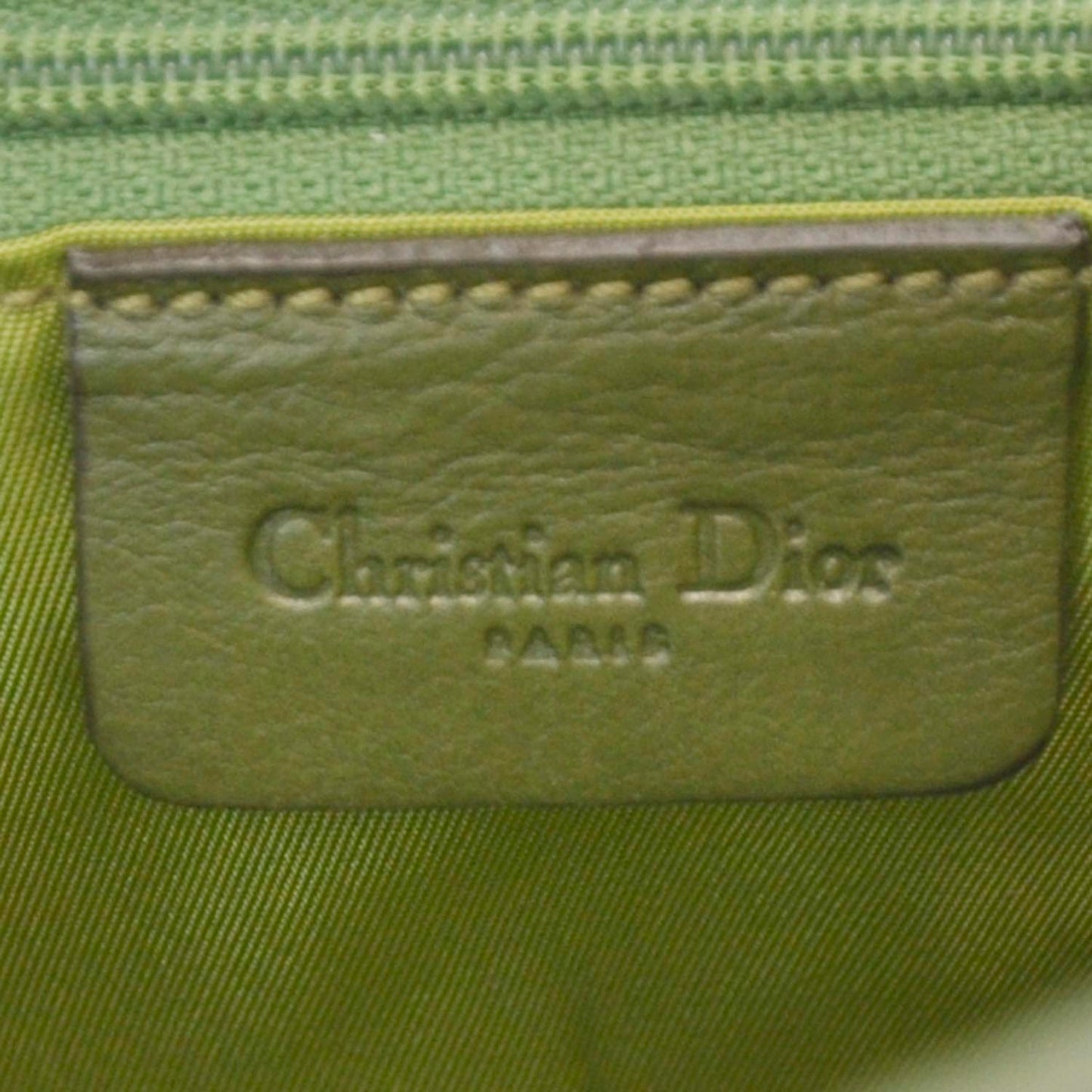 Ostrich Double Saddle Bag Green