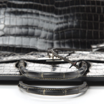 Hermes Shiny Porosus Crocodile Birkin 40 Graphite 10 of 45