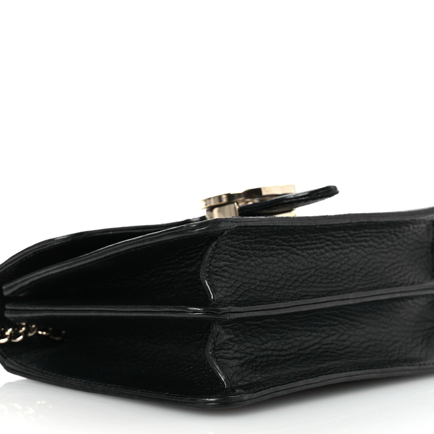 Gucci Dollar Calfskin Small Interlocking G Shoulder Bag Black 9 of 17