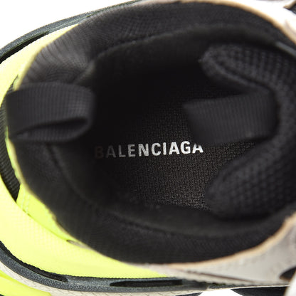 Balenciaga Fabric Mesh Womens Triple S Sneakers 36 Grey Black Jaune Fluo 6 of 8