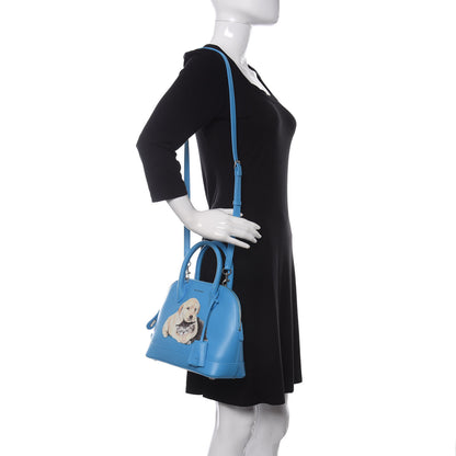 Balenciaga Soft Calfskin Puppy And Kitten S Ville Top Handle Bag Bleu Turquoise 2 of 12