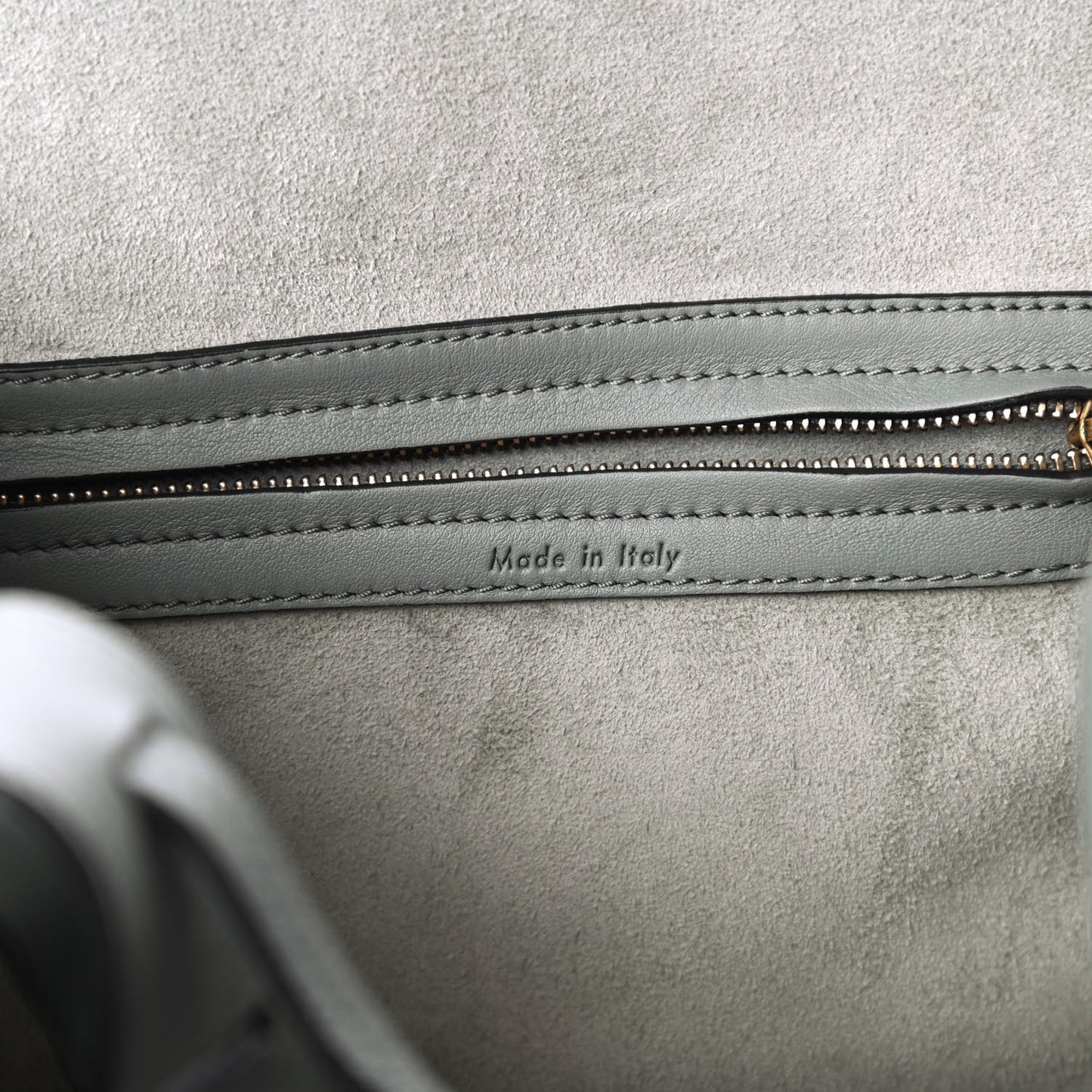 Supple Calfskin Medium Phantom Luggage Glacier