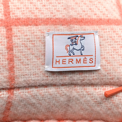 Hermes Wool Cashmere Avalon Cabriole Pillow Melon 3 of 4
