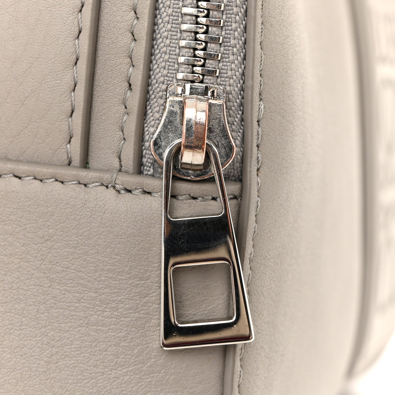 Loewe Satin Calfskin Mini Camera Bag Shell Grey 12 of 13