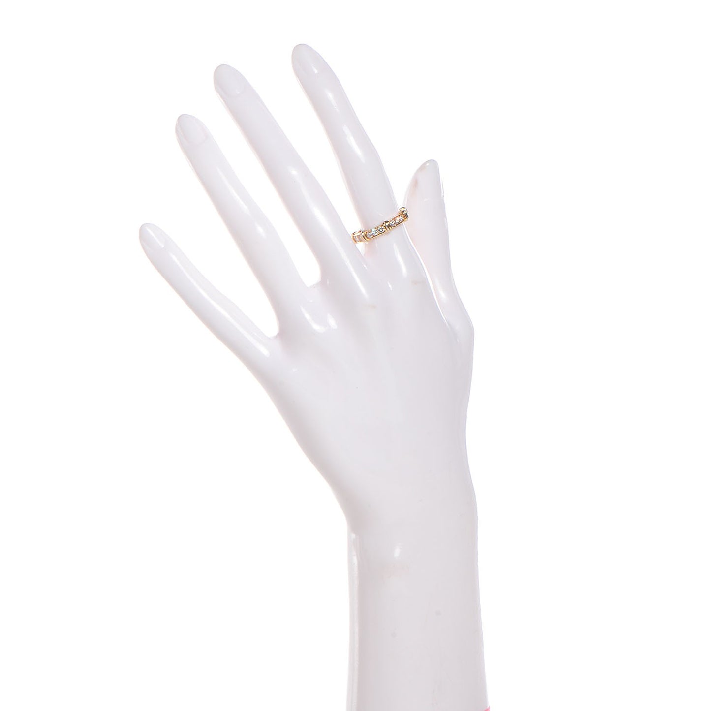 18K Yellow White Gold Diamond Contessa Band Ring 51 5.75