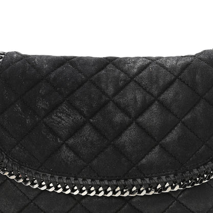 Stella McCartney Shaggy Deer Quilted Falabella Shoulder Bag Black 10 of 11