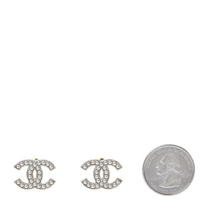 Chanel Pearl CC Earrings Gold 2 of 5
