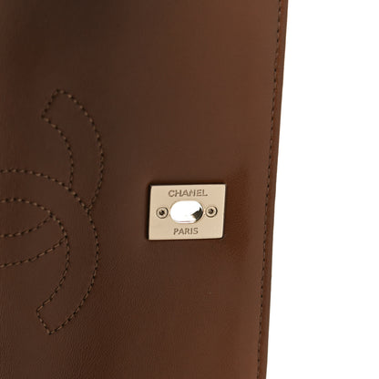 Chanel Lambskin Quilted Medium Trendy CC Flap Light Brown 8 of 12