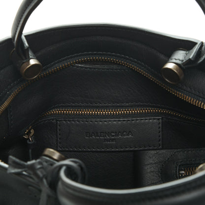 Balenciaga Veau Soyeux Perforated Blackout Hardware S City Black 6 of 7