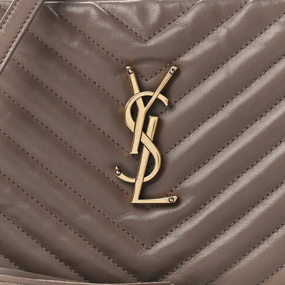 Saint Laurent Calfskin Matelasse Monogram Lou Camera Bag Greyish Brown 8 of 10