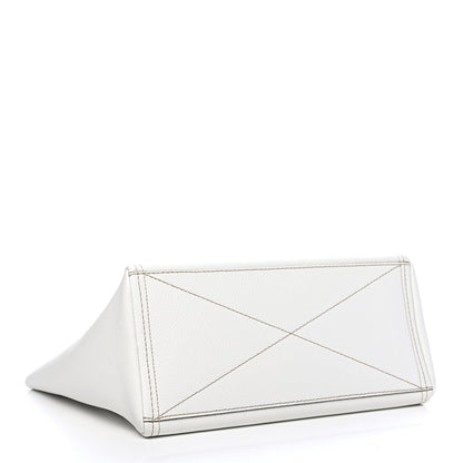 Marc Jacobs Calfskin Kiss Lock Color Block tote White Beige 4 of 10