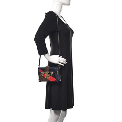 Louis Vuitton Monogram Malletage Print Petite Malle Marine Rouge 2 of 9