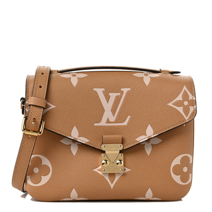 Louis Vuitton Empreinte Monogram Giant Pochette Metis Arizona Beige 1 of 8