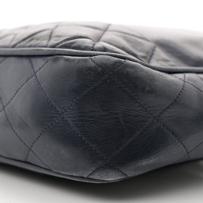 Chanel Lambskin Quilted Shoulder Bag Navy Blue 10 of 15
