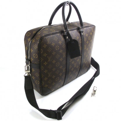 Louis Vuitton Monogram Macassar Porte-Documents Voyage GM 3 of 9