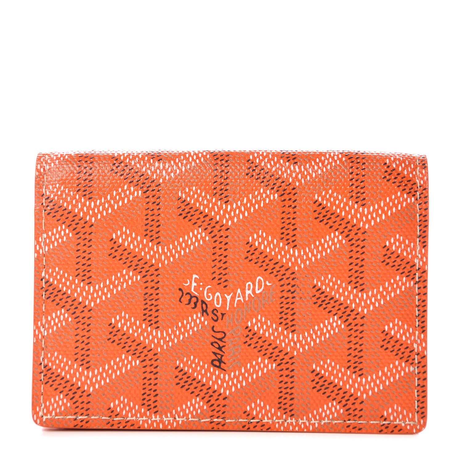 Goyard Goyardine Business Card Holder Orange 1 of 9