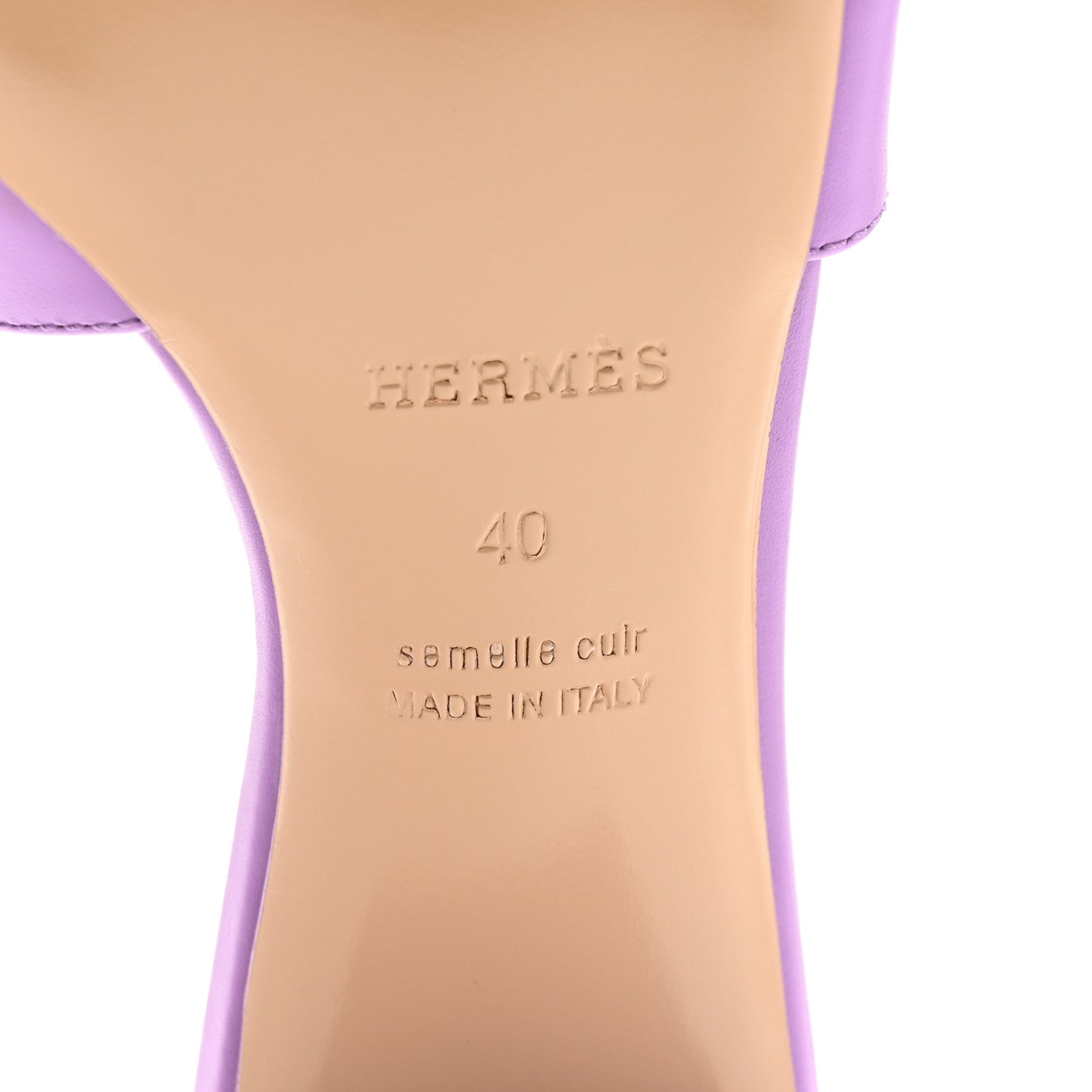 Calfskin Oasis Sandals 40 Violet